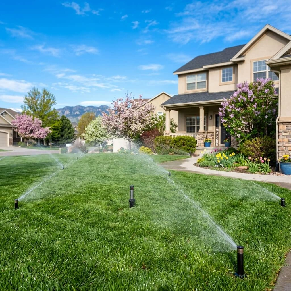 Spring sprinkler startup service in Colorado Springs